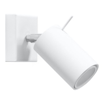 Настенный точечный светильник RING 1xGU10/10W/230V белый