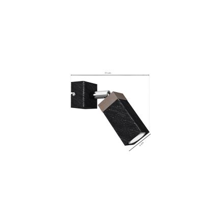 Настенный точечный светильник SOLO 1xGU10/MR11/40W/230V черный