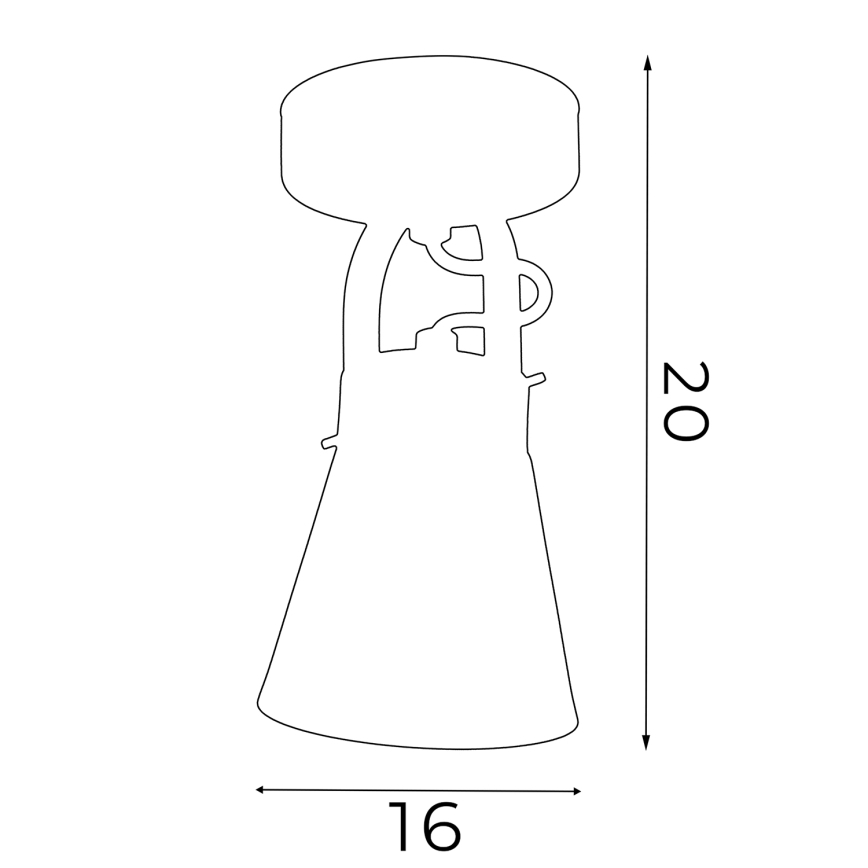 Настенный точечный светильник AMOS 1xE27/60W/230V