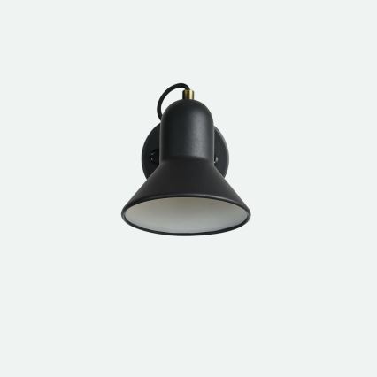Настенный точечный светильник ASTAMA 1xE27/40W/230V чёрный/латунь