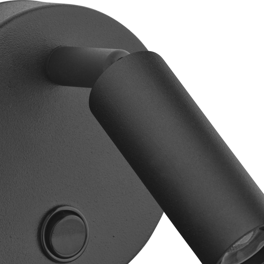 Настенный точечный светильник ENZO 1xG9/8W/230V черный