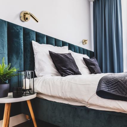 Настенный точечный светильник ENZO 1xG9/8W/230V золотистый