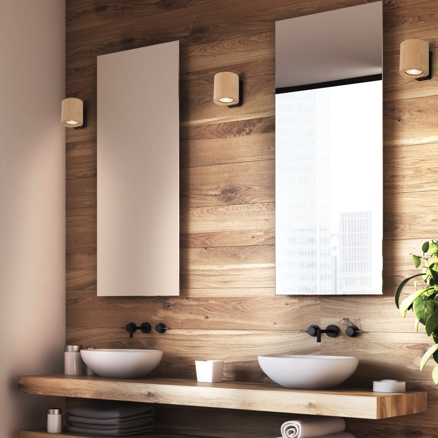 Настенный точечный светильник EVE 1xGU10/10W/230V бук