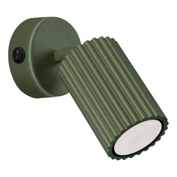 Настенный точечный светильник KARBON 1xGU10/10W/230V зеленый