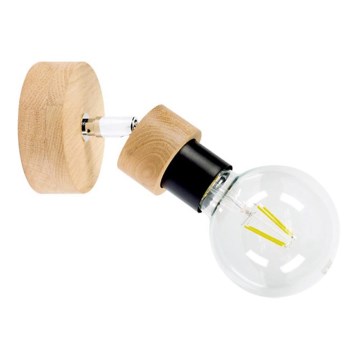 Настенный точечный светильник MARJOLAINE 1xE27/25W/230V дуб