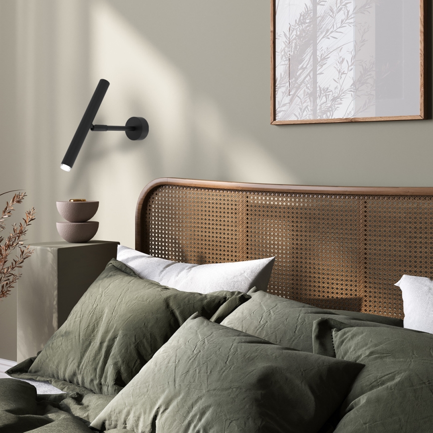 Настенный точечный светильник MONZA 1xG9/8W/230V черный