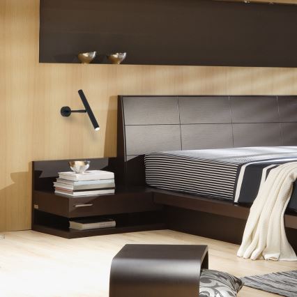 Настенный точечный светильник MONZA 1xG9/8W/230V черный