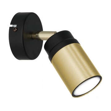 Настенный точечный светильник NEST 1xGU10/8W/230V черный/латунь