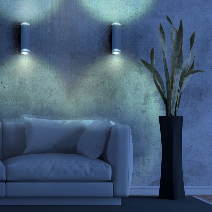 Настенный точечный светильник PARIS 2xGU10/10W/230V белый