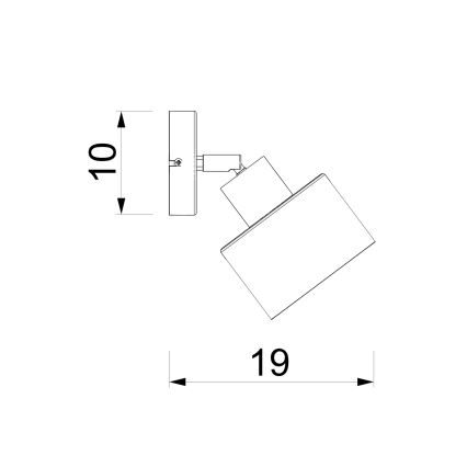 Настенный точечный светильник PARKLA 1xE27/15W/230V бежевый