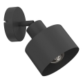 Настенный точечный светильник PARKLA 1xE27/15W/230V черный