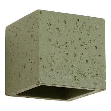 Настенный точечный светильник QUAD 1xG9/8W/230V бетон/зелёный
