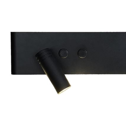 Настенный точечный светильник RESORT LED/10W/230V + LED/3W, черный, левый