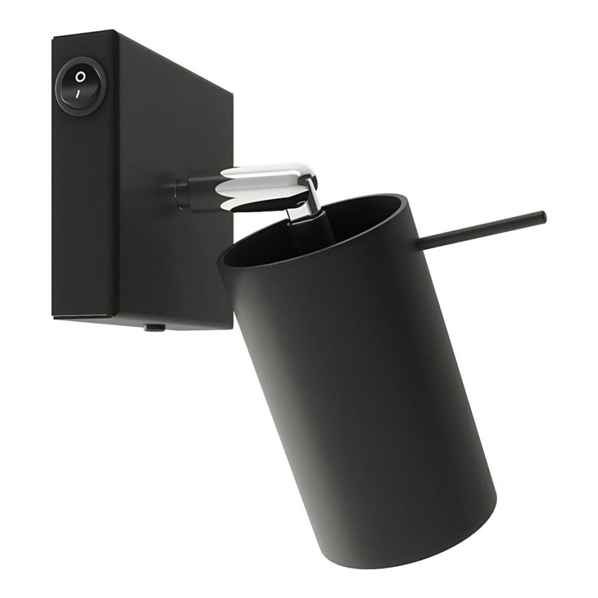 Настенный точечный светильник RING 1xGU10/10W/230V черный