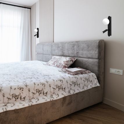 Настенный точечный светильник SIRIO 2xG9/25W/230V черная