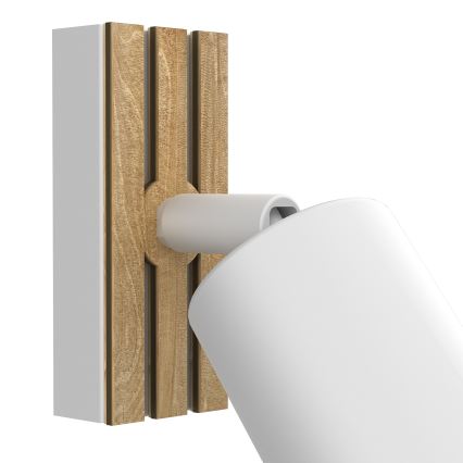 Настенный точечный светильник TERRA 1xGU10/8W/230V белый/дуб