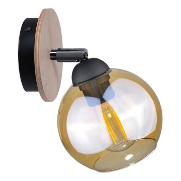 Настенный точечный светильник THEA WOOD 1xE27/60W/230V