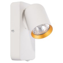 Настенный точечный светильник ANDY 1xGU10/8W/230V белый/золотистый