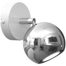 Настенный точечный светильник COMET 1xGU10/8W/230V белая/блестящий хром