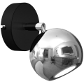 Настенный точечный светильник COMET 1xGU10/8W/230V черная/блестящий хром