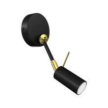 Настенный точечный светильник IRIS 1xGU10/MR11/40W/230V черный/золотой