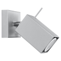Настенный точечный светильник MERIDA 1xGU10/40W/230V серый