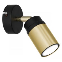 Настенный точечный светильник NEST 1xGU10/8W/230V черный/латунь