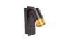 Настенный точечный светильник с зарядным устройством USB 1xGU10/35W/230V черный/золотой