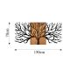Настенное украшение 150x70 см дерево дерево/металл