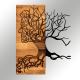 Настенное украшение 45x58 см Древо жизни дерево/металл