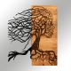 Настенное украшение 47x58 см Древо жизни дерево/металл
