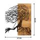 Настенное украшение 47x58 см Древо жизни дерево/металл