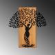 Настенное украшение 54x58 см дерево дерево/металл