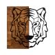 Настенное украшение 56x58 см тигр дерево/металл