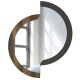 Настенное зеркало IGERO 71x59 см коричневый