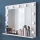 Настенное зеркало с полкой RANI 90x71,8 см белый