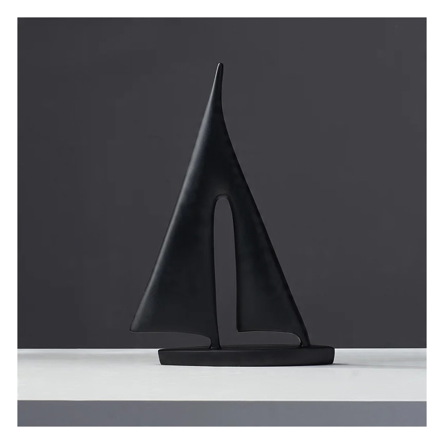 Настільна декорація 28 см смола/чорна