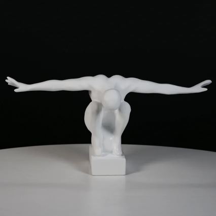 Настільна декорація зі смоли, 20x16x41 см, біла
