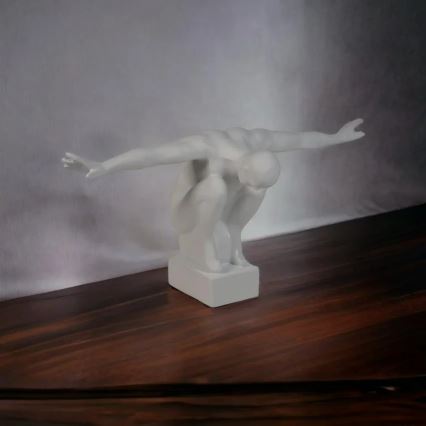 Настільна декорація зі смоли, 20x16x41 см, біла