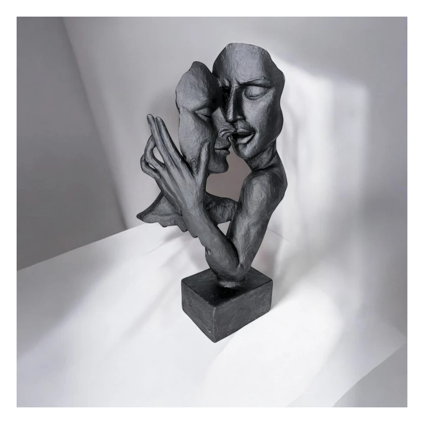 Настільна декоративна прикраса 29x9x17 см смола/чорна