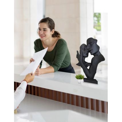 Настільна декоративна прикраса 29x9x17 см смола/чорна