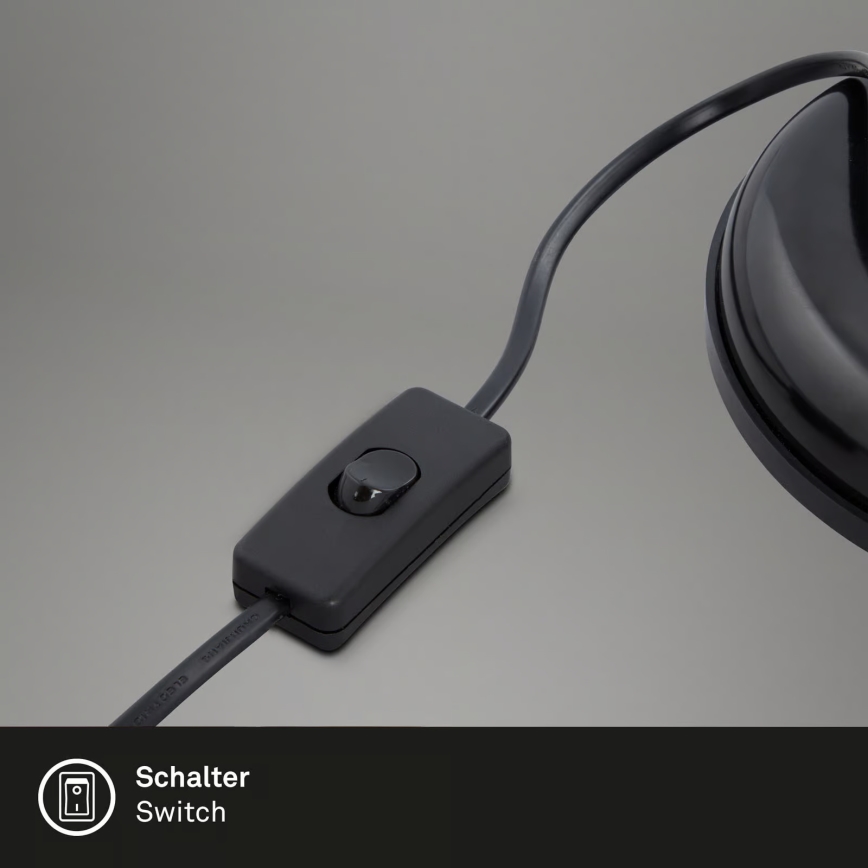 Настільна лампа 1xE14/25W/230V чорна