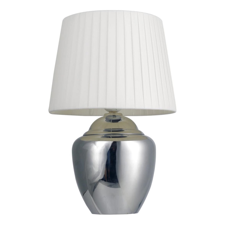 Настільна лампа 1xE27/25W/230V глянцевий хром