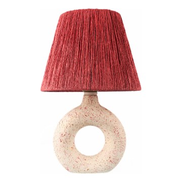 Настільна лампа 1xE27/40W/230V білий/червоний