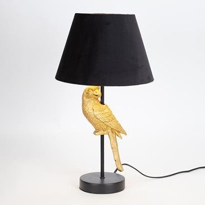 Настільна лампа 1xE27/40W/230V чорний/золотий