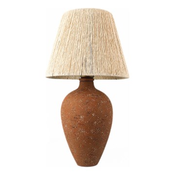 Настільна лампа 1xE27/40W/230V коричневий/кремовий