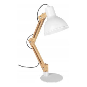 Настільна лампа 1×E27/40 Вт/230 В, біла