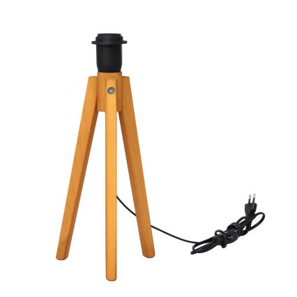 Настільна лампа ALBA 1xE27/15W/230V чорний/золотий/дуб