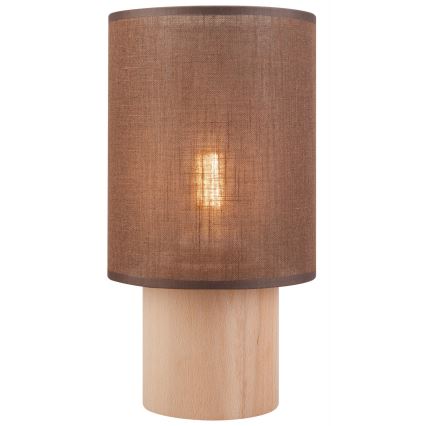 Настільна лампа ARI TABLE 1xE27/60W/230V коричневий/бук
