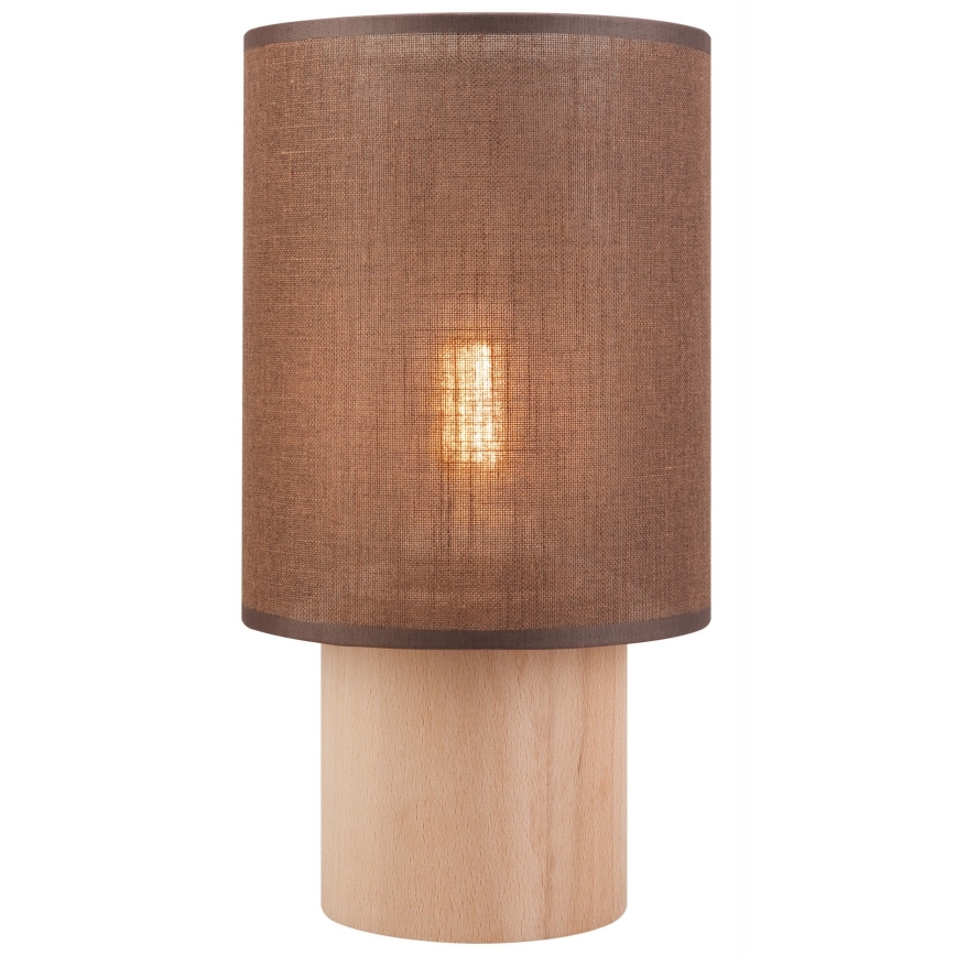 Настільна лампа ARI TABLE 1xE27/60W/230V коричневий/бук